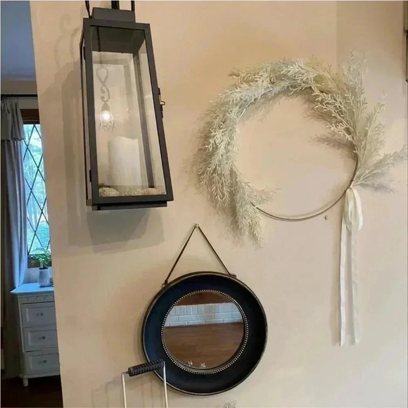 NWT THRESHOLD PAMPAS GRASS RING WREATH - Picture 6 of 7